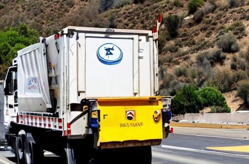 trash Truck Crashes on 110 Freeway, Sending Debris Into Nearby Neighborhood LOS ANGELES