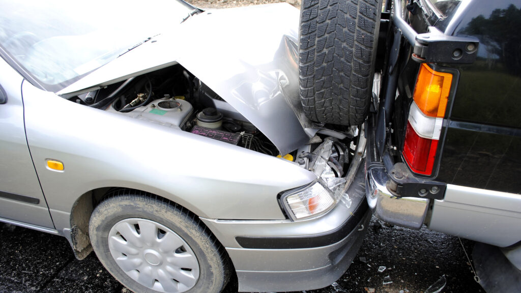 Collision of an SUV and a Sedan in Calabasas