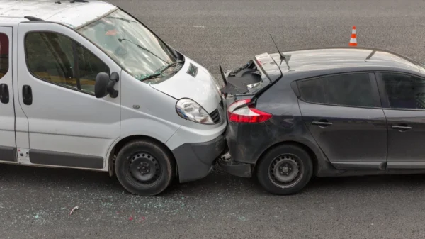 Multiple people were left injured after a rear-end collision in Westminster Thursday morning.