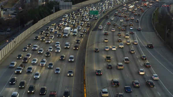 A woman was hospitalized with serious injuries on Thursday after a traffic collision on the 805 Freeway in National City, CA.