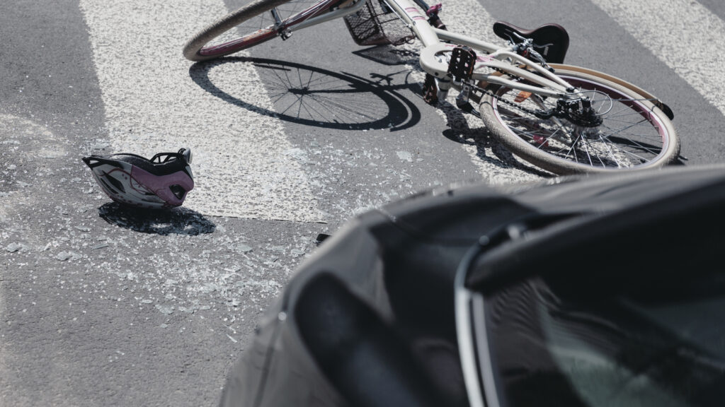 Bicyclist struck and injured in Alpine County.