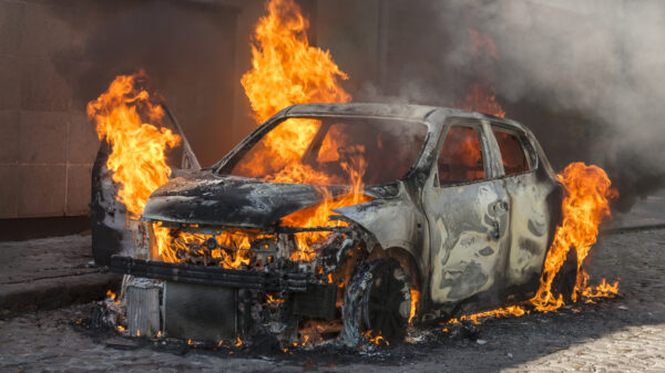 2 people were injured in a Newhall collision that ended in flames