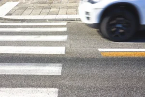 A Ramona middle school student was struck by a car while crossing the street after school.