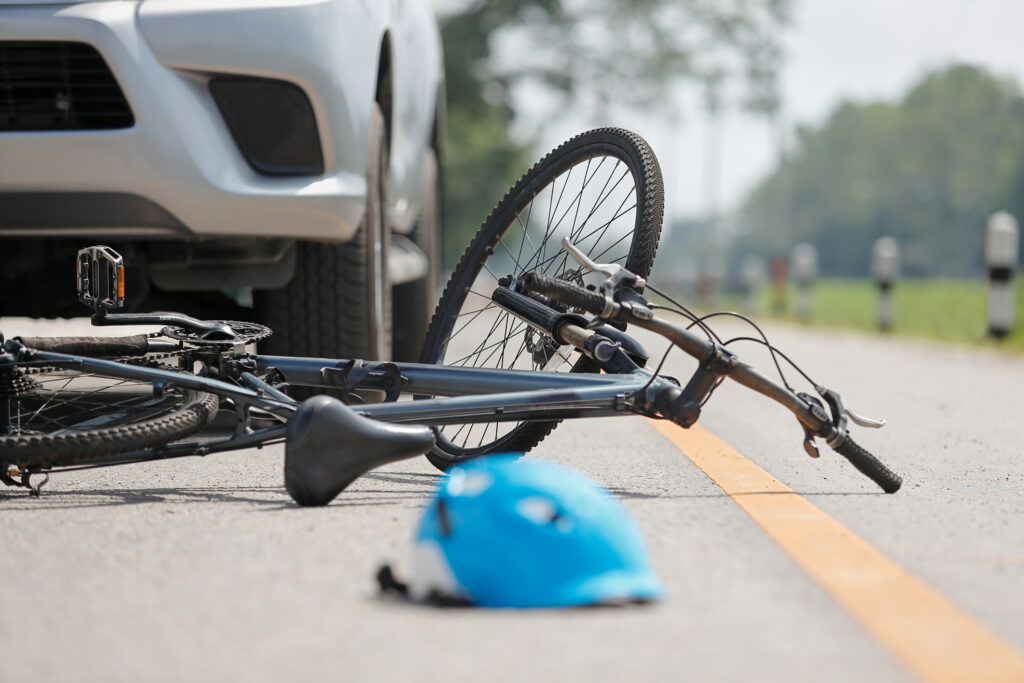 A cyclist was fatally struck by a truck in the Santa Clarita area.