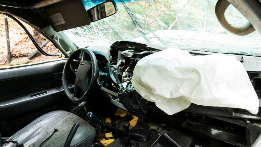 One seriously injured in collision with semi-truck trailer on the 91 Freeway in Bellflower.