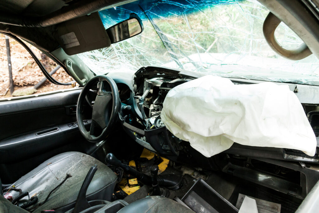 One seriously injured in collision with semi-truck trailer on the 91 Freeway in Bellflower.