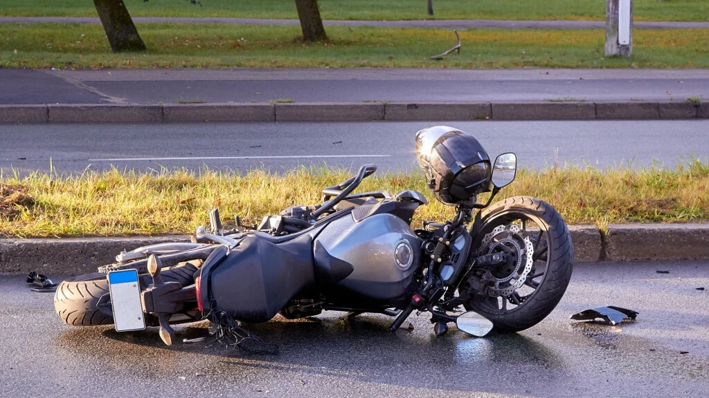 A motorcyclist is in critical condition after being struck by an SUV in Victorville.