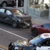 Three people were injured, including a civilian driver, following a crash resulting from a police pursuit in Long Beach.