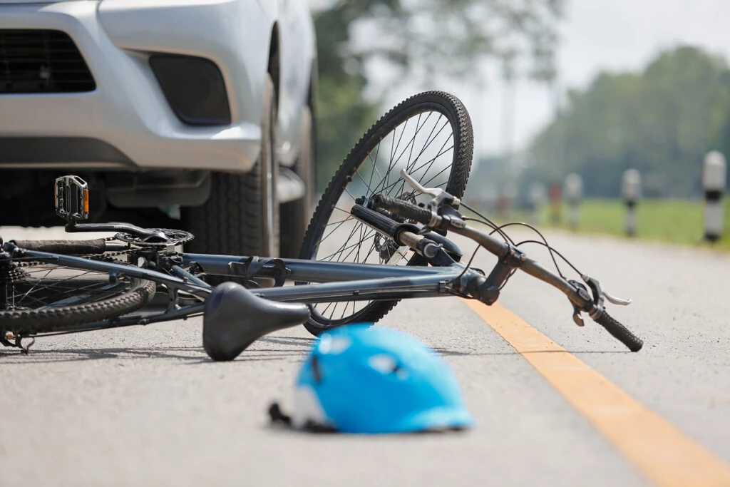 A man was struck and killed by a vehicle while riding his bicycle near Highway 12 in Lodi.