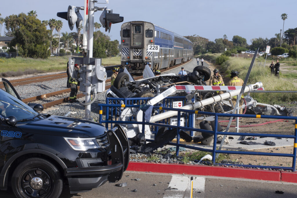 SUV hit by Amtrak train in Oakland, driver injured