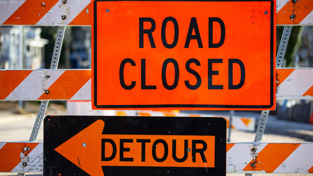 2 injured in collision in construction zone in Tracy.