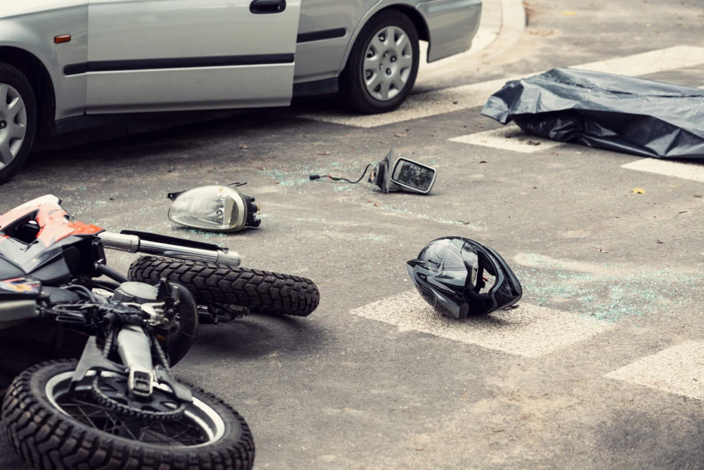 A motorcyclist was moderately injured in a crash with a truck in Bakersfield.