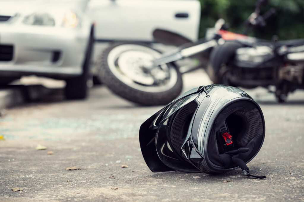 Motorcyclist killed, 6 injured in San Bernardino County crash.