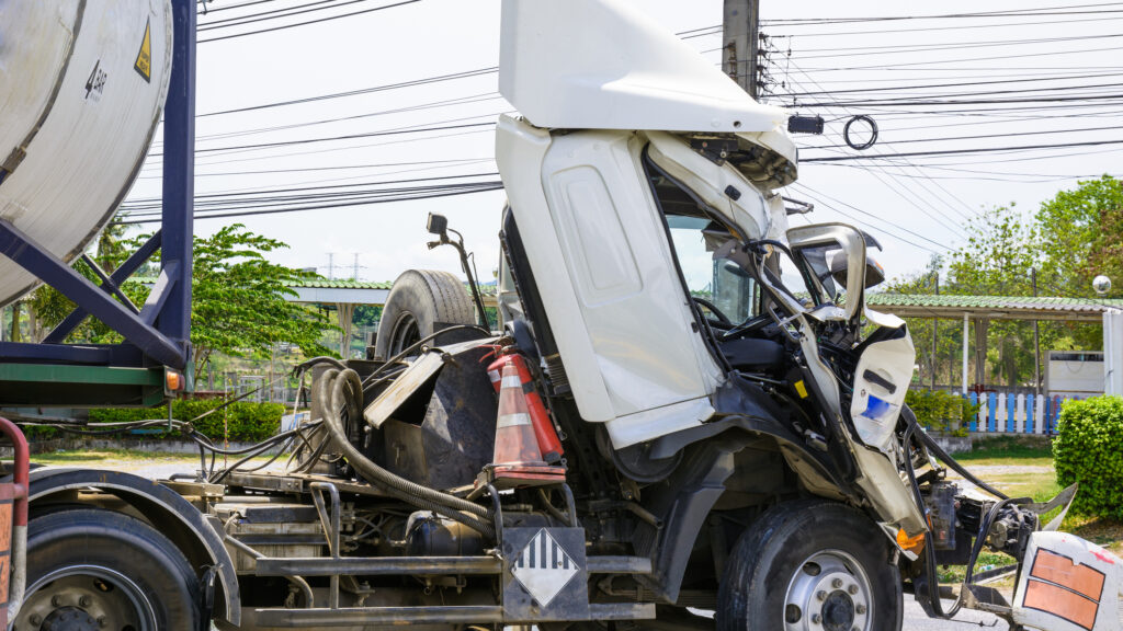 Two people injured in a collision between a semi-truck and a pickup truck in Shasta County on I-44.