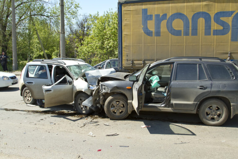 Multi-vehicle collision in Vegas leaves several with injuries.