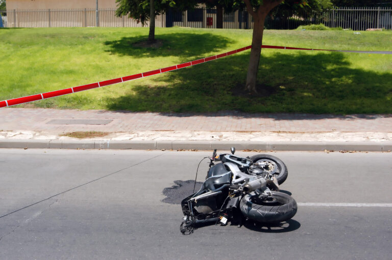 Motorcyclist seriously injured in collision with pickup in Apple Valley.