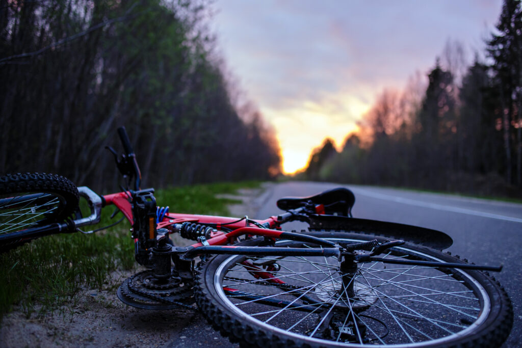 Bicyclist killed after colliding with pickup and being hit by another car in San Jose.