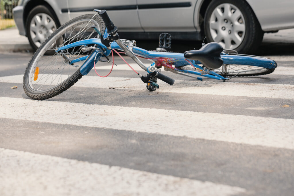 Bicyclist airlifted following accident in Old Town Victorville.