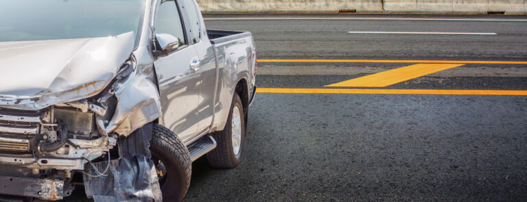 2 injured in 2-pickup collision in Reseda.