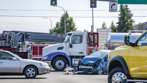 One seriously injured following collision in Grass Valley intersection.