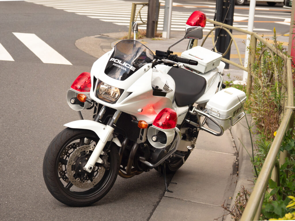 Motorcycle officer injured in three-vehicle crash in Los Angeles.