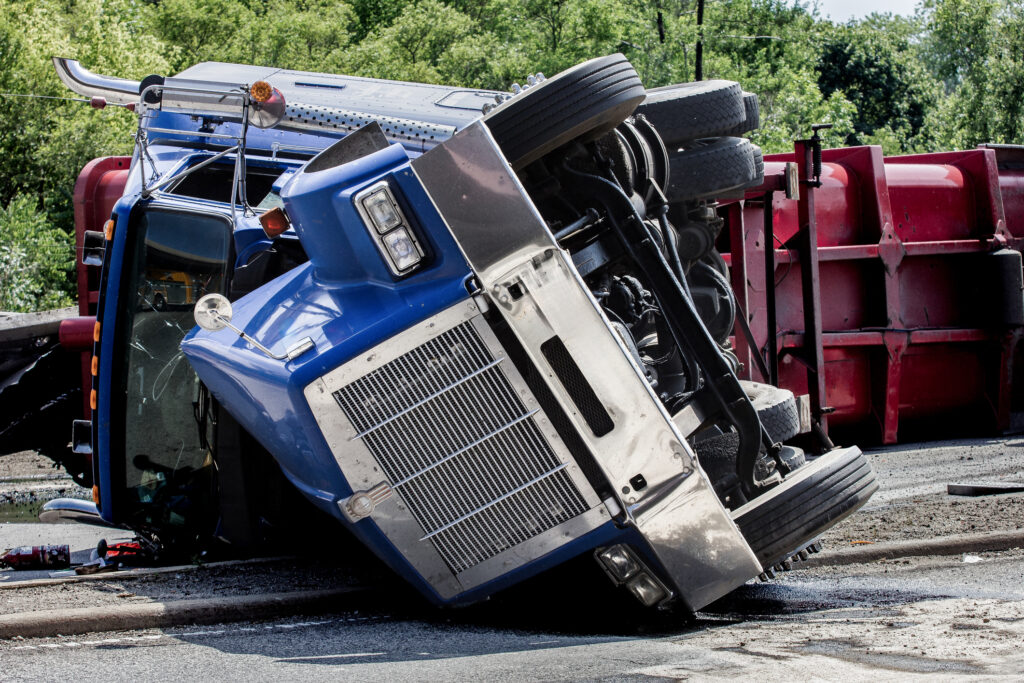 Las Vegas semi-truck crash leaves 1 critically injured.