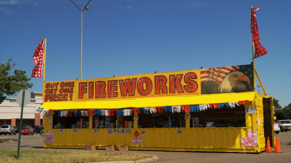 2 injured when vehicles crash into a fireworks stand in Visalia