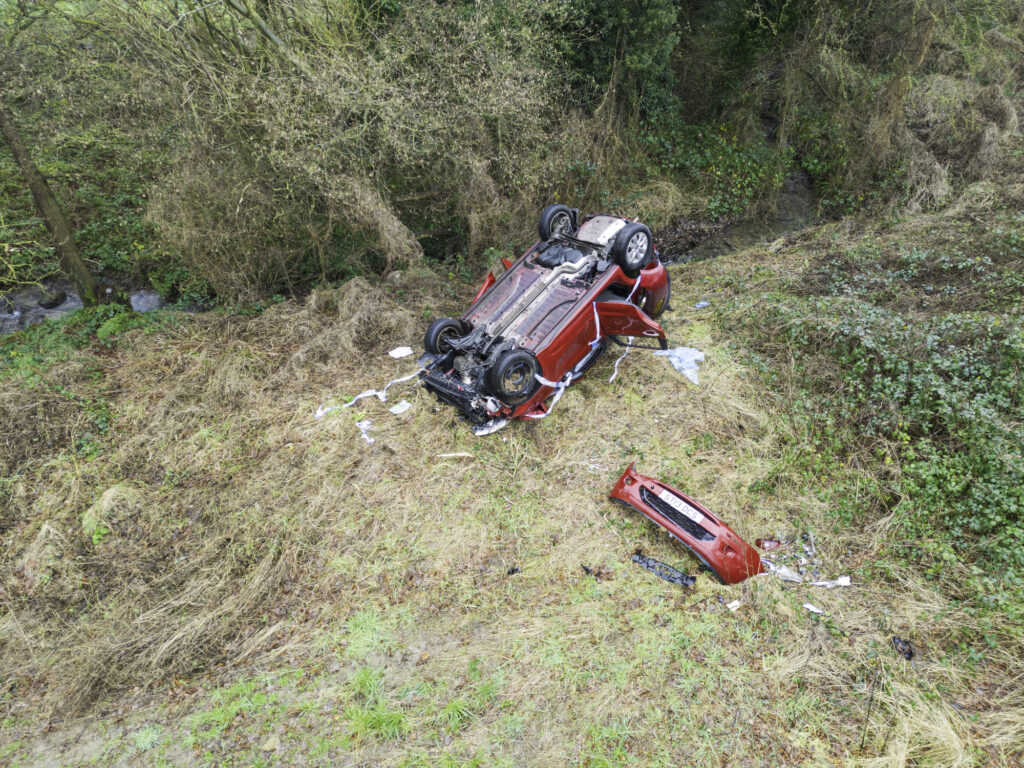 1 seriously injured in Coalinga crash.