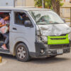 5 injured in collision involving a passenger van in Van Nuys.