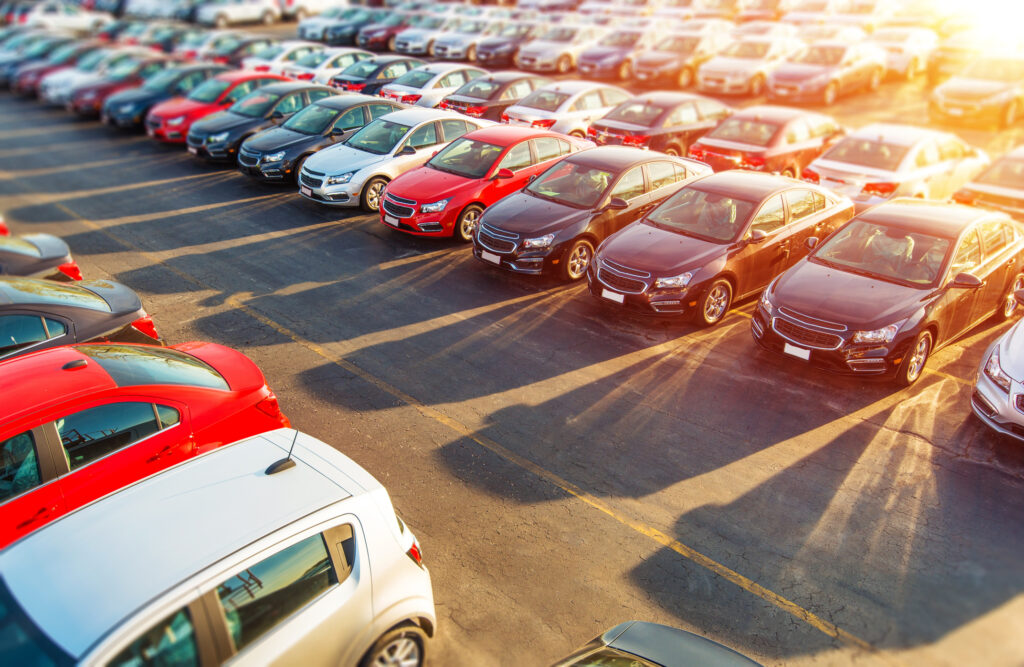 Salesman Struck, injured by vehicle in dealership parking lot in San Diego.