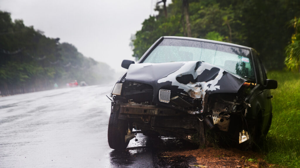 1 injured in two-vehicle collision on Highway 99 in Sacramento.