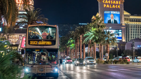 At least 1 injured in multi-vehicle collision on Rainbow Boulevard in Las Vegas.