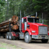 2 injured in collision with logs from a logging truck on Highway 299 in Trinity County.