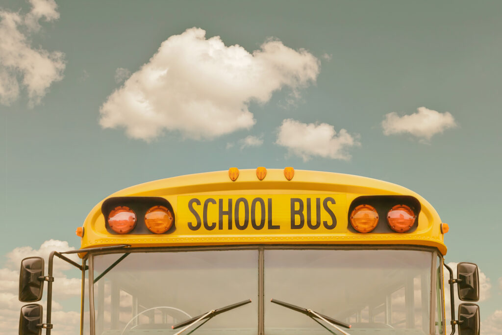 Collision Involving big rig, school bus, and a car in Stanislaus County left 2 injured.