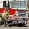 Motorcyclist critically injured in Vegas crash.