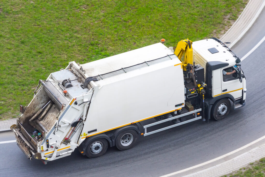 Woman injured in collision with garbage truck in Antelope.