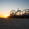 Pedestrian run over and killed by vehicle near the Santa Monica Pier.