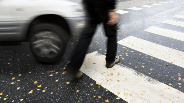 Pedestrian struck and killed when a vehicle went off the road near I-5 in San Diego.